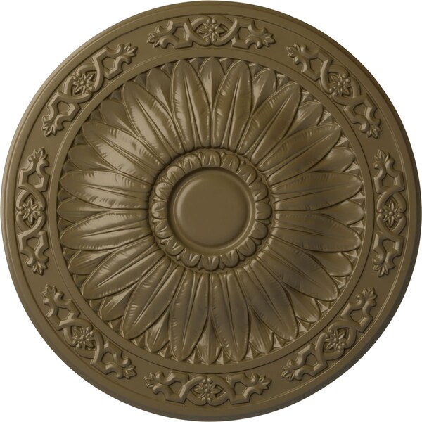 Ekena Millwork Lunel Ceiling Medallion (Fits Canopies up to 3 3/4"), 20 1/4"OD x 1 1/2"P, Mississippi Mud CM20LUMMF - main